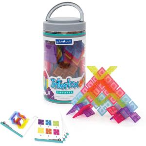imageGuidecraft Interlox Discs  96 Piece Set Kids STEM Learning and Construction Toy Creative and Educational Building Set for ToddlersInterlox Square