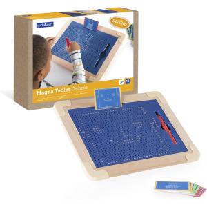 imageGuidecraft Magna Tablet Deluxe with 10 Doublesided Design Cards  Tracing Board for Kids Preschool STEM Learning ampamp Educational ToyBlue