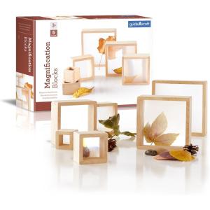 imageGuidecraft Magnification Blocks STEM Building Educational Toy Set for Kids Indoor Outdoor Block Play Accessory Set for Preschool and Toddler