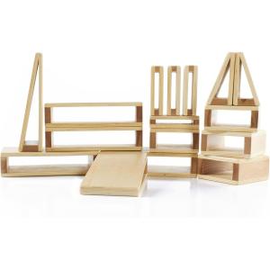 imageGuidecraft Mini Hollow Blocks  Set of 16 STEM Learning ampamp Educational Toy for Children Creativity and Focus Block Play Accessory Set