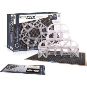 imageGuidecraft PowerClix Frames Clear  74 Piece Set Magnetic Architectural Building Set for Children Kids STEM Learning ampamp Educational Toy