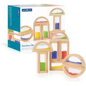 imageGuidecraft Rainbow Blocks  Crystal Bead Kids Educational and Learning Building Toys  Preschool Stacking BlocksCrystal Bead