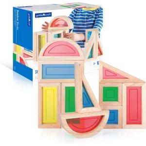 imageGuidecraft Rainbow Blocks Set  10 Pcs Kids Learning ampamp Educational Toys Stacking Blocks