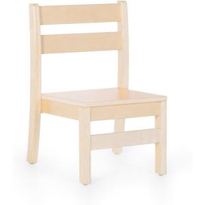 imageGuidecraft Stackable Wooden Classroom Chair 8quot Seat Height Solid Wood School Furniture 4Pack