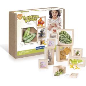 imageGuidecraft Treasure Blocks  Clear Smooth Wooden Observation Stacking Blocks with Transparent Windows Educational Toy for KidsClear