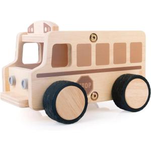 imageGuidecraft Wooden Dump Truck Vehicle Play Set Kids Learning and Educational Dramatic Play ToySchool Bus