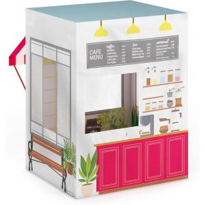 imageMartha Stewart Kids Stable Play Tent  Large Pretend Play Horse Barn for Kids and ToddlersCoffee Shop Play Tent