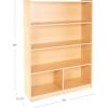 imageGuidecraft Standard 5 Shelf Wooden Bookcase 48quot Book Display and Storage School Supply Kids Furniture