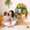 imageGuidecraft Kids Tree Bookshelf Montessori Bookcase ampamp Kids Toy Storage Organizer  Green Wooden 4 Tier Book Display  Nursery Furniture  Toddler Themed Book Shelf  Bedroom and Playroom Organizer