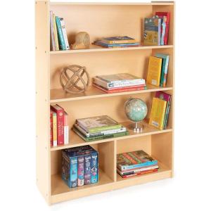 imageGuidecraft Standard 5 Shelf Wooden Bookcase 48quot Book Display and Storage School Supply Kids Furniture