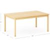 imageGuidecraft EdQ Toddler Table  Natural Rectangular Wooden Activity Table for Kids 30quot x 48quot 16quot Height  Seats 6  Toddler Desk for Playroom Preschool Homeschool Daycare ampamp Classroom Furniture22 in