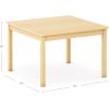 imageGuidecraft EdQ Toddler Table  Natural Square Wooden Activity Table for Kids 30quotx30quot 16quot Height  Seats 4  Stain Resistant Toddler Desk for Playroom Homeschool Preschool Daycare Classroom20 in