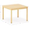 imageGuidecraft EdQ Toddler Table  Natural Square Wooden Activity Table for Kids 30quotx30quot 16quot Height  Seats 4  Stain Resistant Toddler Desk for Playroom Homeschool Preschool Daycare Classroom22 in