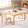 imageGuidecraft EdQ Toddler Table  Natural Square Wooden Activity Table for Kids 30quotx30quot 16quot Height  Seats 4  Stain Resistant Toddler Desk for Playroom Homeschool Preschool Daycare Classroom22 in