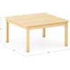 imageGuidecraft EdQ Toddler Table  Natural Square Wooden Activity Table for Kids 30quotx30quot 16quot Height  Seats 4  Stain Resistant Toddler Desk for Playroom Homeschool Preschool Daycare Classroom16 in