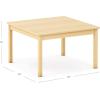 imageGuidecraft EdQ Toddler Table  Natural Square Wooden Activity Table for Kids 30quotx30quot 16quot Height  Seats 4  Stain Resistant Toddler Desk for Playroom Homeschool Preschool Daycare Classroom18 in