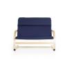 imageGuidecraft Kiddie Rocker Blue Cushioned Classroom Couch for Children with Wooden Frame Seating for up to 140 Pounds
