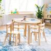 imageGuidecraft Nordic Table and Chair Set Natural Wooden Kids Table with 4 Chairs Bentwood Classroom Activity Seating for Crafting ampamp Reading Kids Play Montessori Furniture for Playroom ampamp HomeschoolNatural