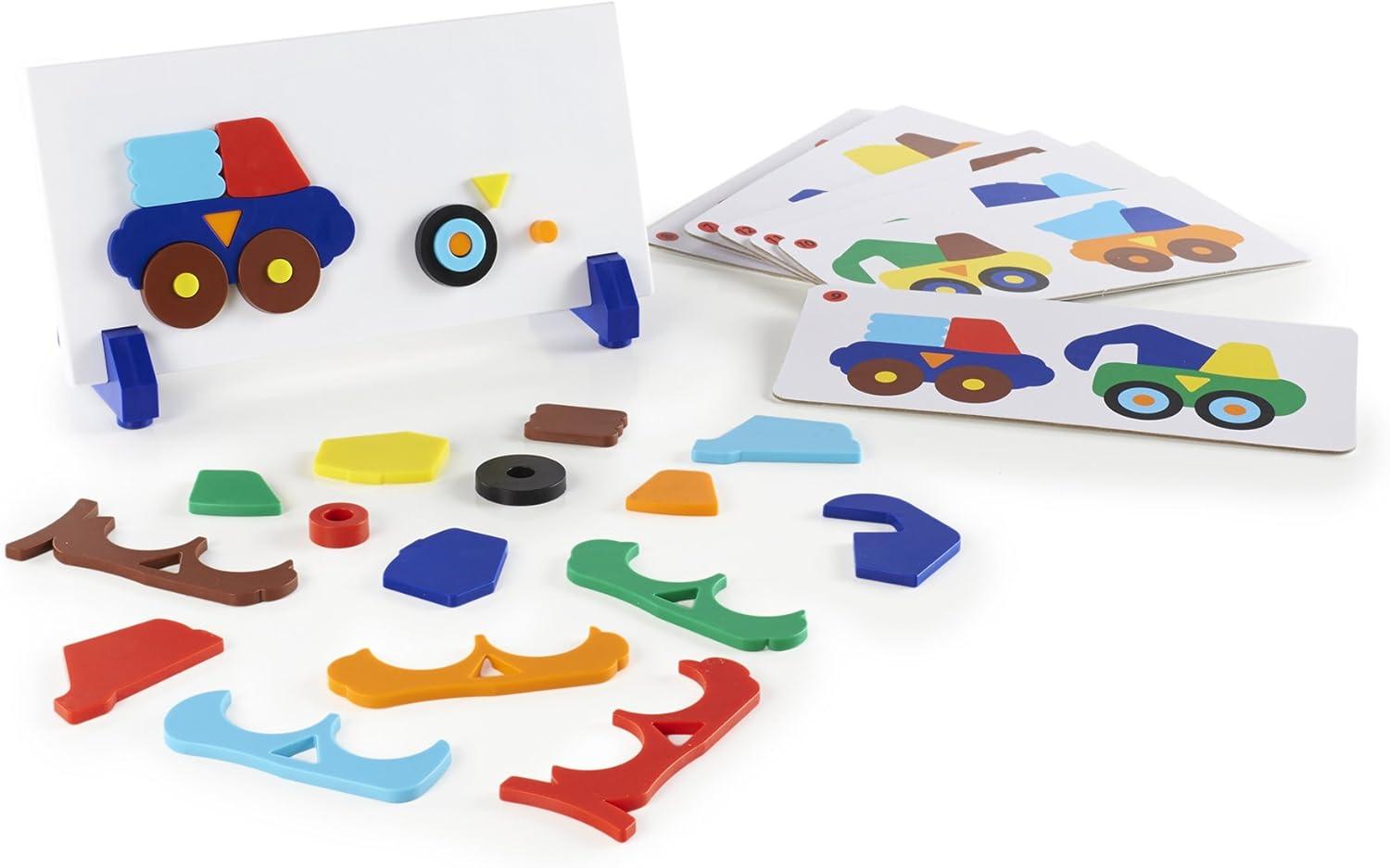 imageGuidecraft Construction Truck Sort and Match  Color and Shapes Matching Game for Children  Kids Early Learning and Development Toy