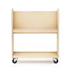 imageGuidecraft EdQ Kids Book Storage Cart  White 2Shelf Wooden Rolling Utility Cart on Wheels  Book Organizer ampamp Display  Kids Library Bookcase with Storage Shelves for Classroom OrganizationNatural