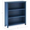 imageGuidecraft Taiga 2Shelf Bookcase  Navy 30quot Bookshelf and Storage Unit for Bedrooms or Playrooms Wooden Shelving for Books Toys School SuppliesNavy