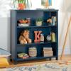 imageGuidecraft Taiga 2Shelf Bookcase  Navy 30quot Bookshelf and Storage Unit for Bedrooms or Playrooms Wooden Shelving for Books Toys School SuppliesNavy