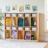 imageGuidecraft EdQ 10Section Wooden Storage Locker for Classroom Kids Natural Wood Cubby Organizer with Shelves and Hooks for CoatsNatural
