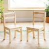 imageGuidecraft EdQ Hardwood Kids Chair Set of 2Natural Ladderback Wooden Chair for Children Ages 35 with 12 Inch Seat Height  Kids Furniture for Playroom Daycare Preschool Classroom Seating