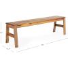 imageGuidecraft Acadia Kids Outdoor Bench  Acacia Wood Garden Bench for Kids 48quot Long w 14quot Seat Height  Montessori Furniture for Backyard Garden Porch Patio and Outdoor Classrooms