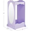 imageGuidecraft Dress Up Cubby Center  Pink Toddler Clothing and Shoes Armoire Dresser with Mirror ampamp Side Hooks  Kids Room Furniture and Costume StorageLavender