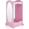 imageGuidecraft Dress Up Cubby Center  Pink Toddler Clothing and Shoes Armoire Dresser with Mirror ampamp Side Hooks  Kids Room Furniture and Costume StoragePink
