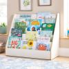 imageGuidecraft EdQ Book Display for Kids Room White Wooden Montessori Bookshelf for Homeschool Organization 5Tier Front Facing Kids Bookcase for Preschool Playroom Nursery and Classroom Furniture