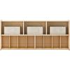 imageGuidecraft EdQ Diaper Storage Organizer  Natural Wooden Montessori Baby Diaper Station wCubby Shelves Storage Bins for Infant Playrooms amp Daycare