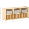 imageGuidecraft EdQ Diaper Storage Organizer  Natural Wooden Montessori Baby Diaper Station wCubby Shelves Storage Bins for Infant Playrooms amp Daycare