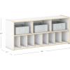 imageGuidecraft EdQ Diaper Storage Organizer  White Wooden Montessori Baby Diaper Storage Station wCubby Shelves amp Bins for Infant Playrooms amp Daycare