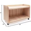 imageGuidecraft Outdoor Hollow Blocks Storage Cart Hardwood Classroom amp Home Storage Solution for Kids