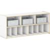 imageGuidecraft EdQ Diaper Storage Organizer  White Wooden Montessori Baby Diaper Storage Station wCubby Shelves amp Bins for Infant Playrooms amp Daycare