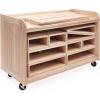 imageGuidecraft Outdoor Hollow Blocks Storage Cart Hardwood Classroom amp Home Storage Solution for Kids