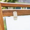 imageGuidecraft Acadia IndoorOutdoor Art Easel for Kids Acacia Wood DoubleSided Foldable SeeThru Easel  Easy to Clean Art Station w 5 Paint Cups Paper Clips Clear DryErase Board Marker Tray