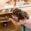 imageGuidecraft EdQ AllinOne Kids Kitchen Playset  Natural Wooden Dramatic Play Kitchen for Toddlers wStove Microwave Oven Sink Interactive Faucet Storage Shelves for Home Playroom ClassroomNatural