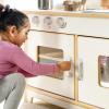 imageGuidecraft EdQ AllinOne Kids Kitchen Playset  Natural Wooden Dramatic Play Kitchen for Toddlers wStove Microwave Oven Sink Interactive Faucet Storage Shelves for Home Playroom ClassroomWhite