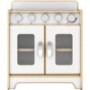 imageGuidecraft EdQ Play Kitchen Range for Toddlers  Natural Wooden Montessori Kids Kitchen Playset w 4 Burner Stove Realistic Knobs Oven Cabinet  Dramatic Play Toy for Home Playroom ClassroomWhite