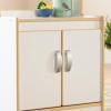 imageGuidecraft EdQ Play Kitchen for Toddlers wMicrowave amp Cupboard  Natural Wooden Dramatic Kitchen Playset wRealistic Microwave Knobs Storage Bins amp Cabinet Shelves for Home Playroom ClassroomWhite