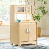 imageGuidecraft EdQ Play Kitchen for Toddlers wMicrowave amp Cupboard  Natural Wooden Dramatic Kitchen Playset wRealistic Microwave Knobs Storage Bins amp Cabinet Shelves for Home Playroom ClassroomNatural