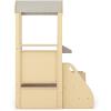 imageGuidecraft EdQ Toddler Kitchen Loft  White MultiLevel Birch Wood Indoor Kids Climbing Loft with Pretend Play Kitchen Sink Stove and Storage with Bins for Classroom amp Daycare  Ages 18MNatural