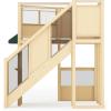imageGuidecraft Market Loft  Natural Kids MultiLevel Solid Birch Wood Indoor Sensory Activity Loft wBlackboard Mirror Portal Acrylic Panels amp Carpeted Reading Area for Preschool amp Daycare  Ages 3