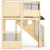 imageGuidecraft Market Loft  Natural Kids MultiLevel Solid Birch Wood Indoor Sensory Activity Loft wBlackboard Mirror Portal Acrylic Panels amp Carpeted Reading Area for Preschool amp Daycare  Ages 3
