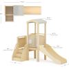 imageGuidecraft Toddler City Loft Kids MultiLevel Solid Birch Wood Sensory Gross Motor Activity Center with Slide Stairs Crawl Space and Safety Rails for Home amp Classroom  Ages 18M
