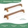 imageAcadia Outdoor Balance Beam for Kids Set of 2 Acacia Wood Montessori Toy for Kids Ages 3 Build Coordination and Gross Motor Skills Toddler Balancing Beams Obstacle Course for Kids Outdoor Activity