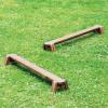 imageAcadia Outdoor Balance Beam for Kids Set of 2 Acacia Wood Montessori Toy for Kids Ages 3 Build Coordination and Gross Motor Skills Toddler Balancing Beams Obstacle Course for Kids Outdoor Activity